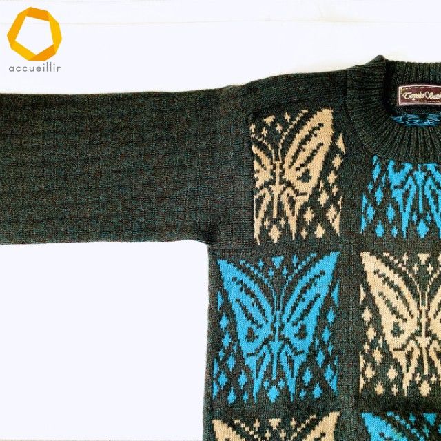 wnc サイトウトヨコ 斉藤都世子 ワンピース 深緑 茶 マルチ ニット