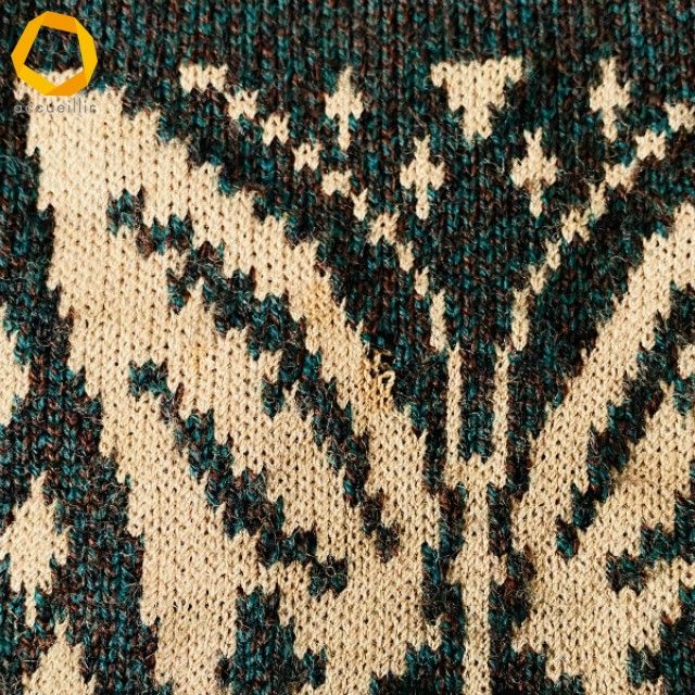 wnc サイトウトヨコ 斉藤都世子 ワンピース 深緑 茶 マルチ ニット