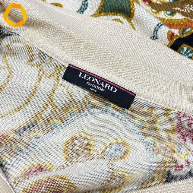 wnc レオナール LEONARD ニット セーター M ベージュ チュニック