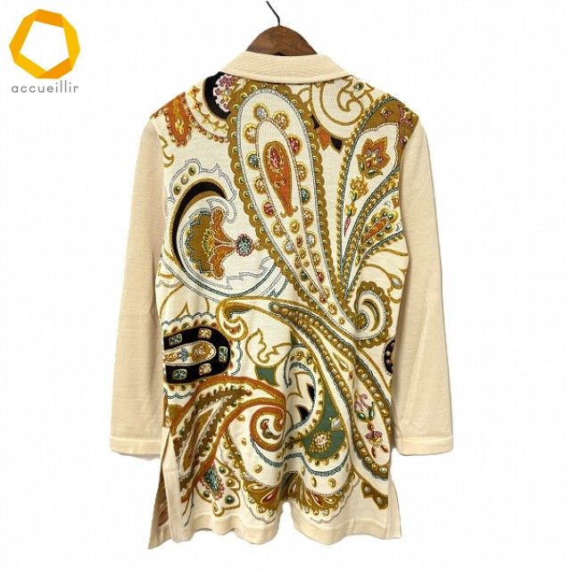 wnc レオナール LEONARD ニット セーター M ベージュ チュニック