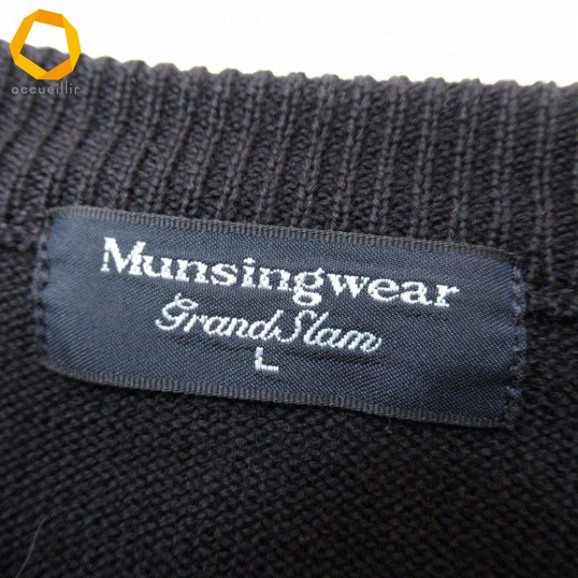 マンシングウェア Munsingwear ニット・セーター ロゴ刺繍 ゴルフ