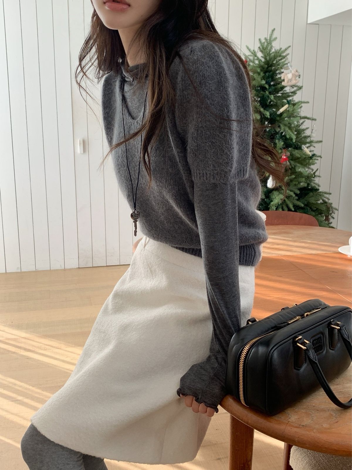 フランスアンティークロザリオ ダブルイニシャルモノグラム メダイユ