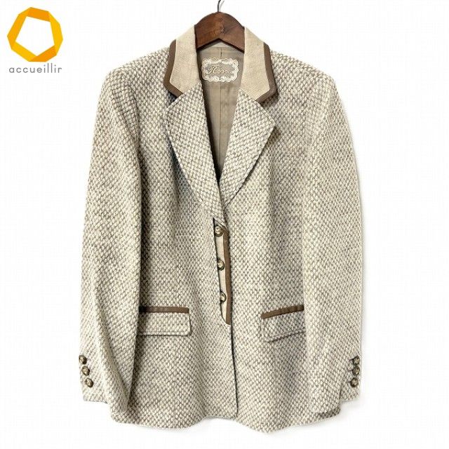 M7　インポート ロッサ rossaジャケット wnc インポートロッサ import Rossa ジャケット 44 ベージュ シングル