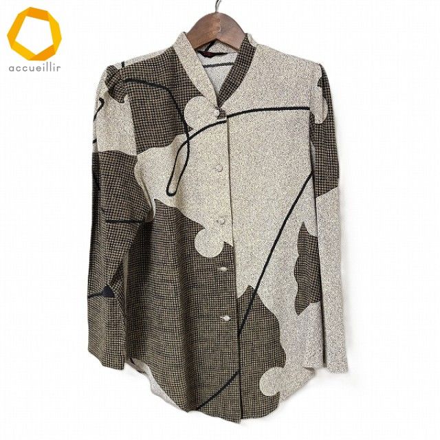 anc シセンドウ 詩仙堂 ジャケット ベージュ系 ちりめん スタンド