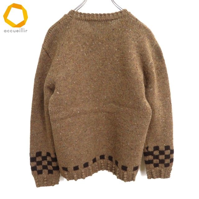 wu カネコイサオ KANEKO ISAO ニット セーター 茶系 マルチ ウール 毛