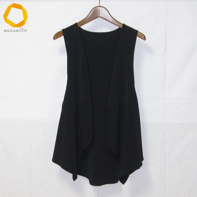 anc シセンドウ 詩仙堂 ヒトシタムラ ベスト ジレ 黒 ちりめん