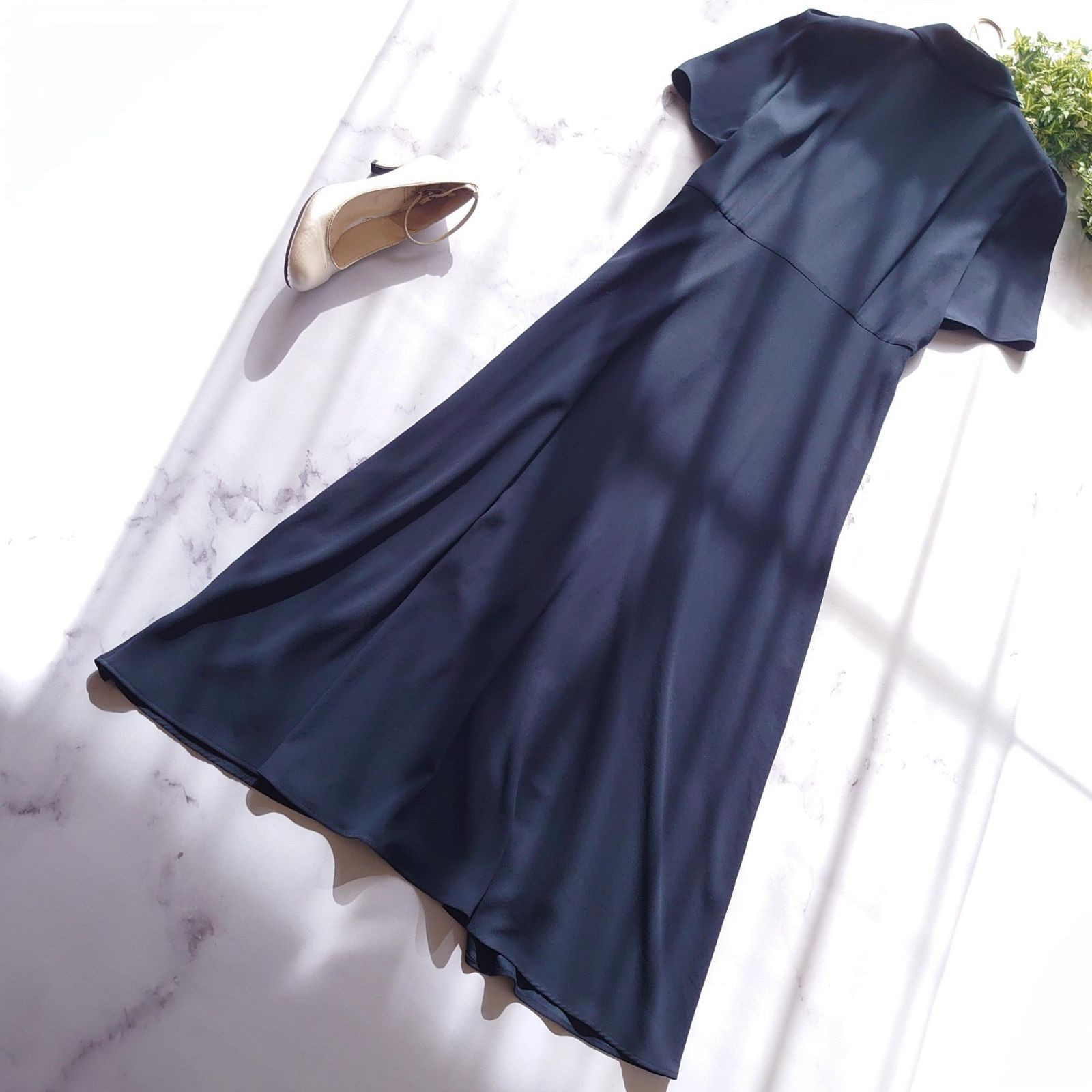 2024SS セオリー CL DART SHIRT アウトレット シャツワンピース 紺 M  