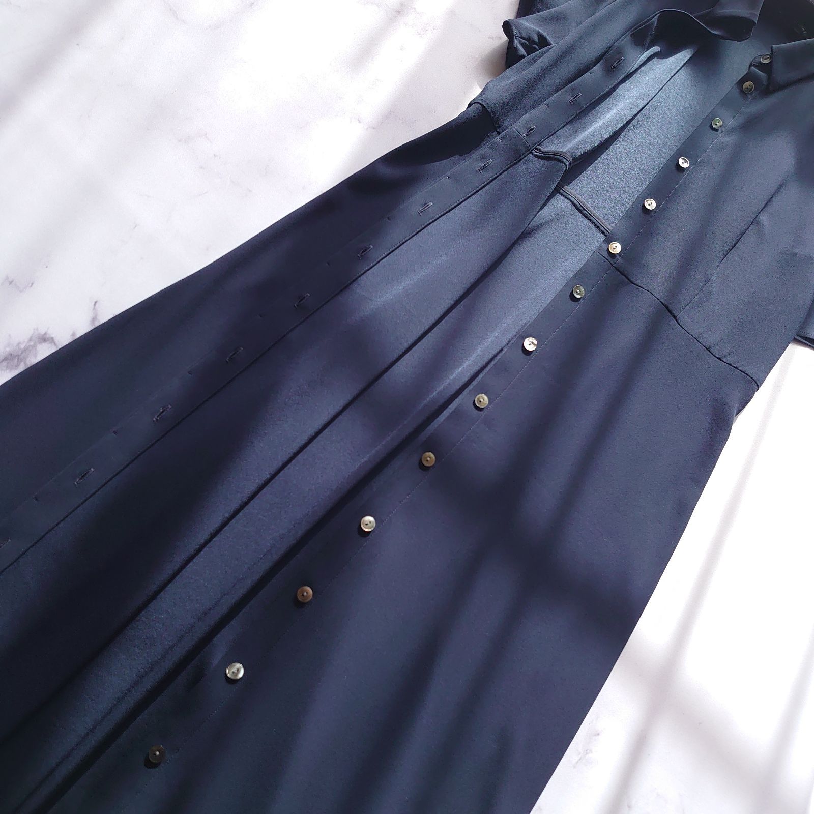 2024SS セオリー CL DART SHIRT シャツワンピース 紺 M - メルカリ