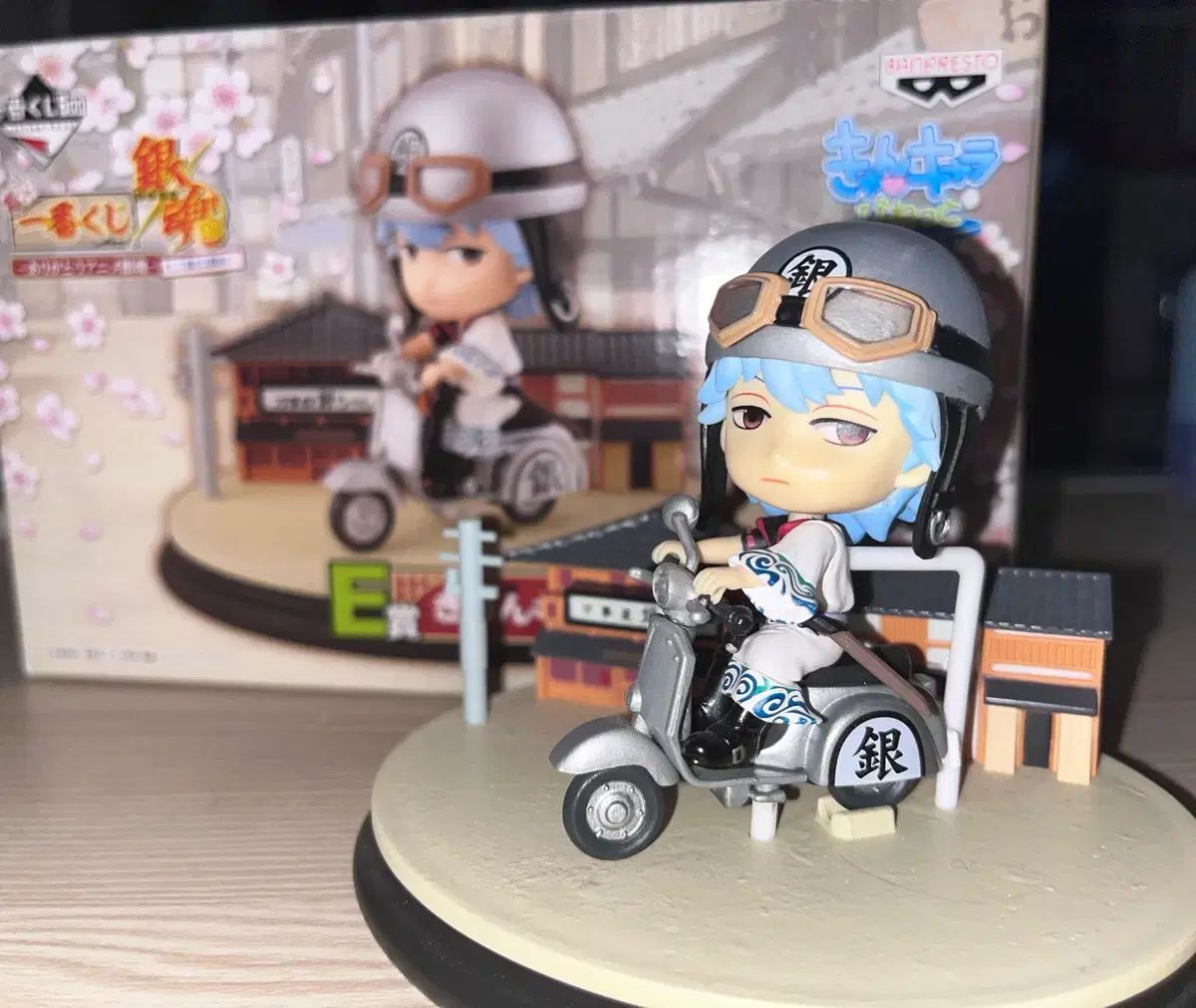 銀魂 銀時 スクーター ちびきゅんフィギュア E賞 一番くじ 큥キャラ