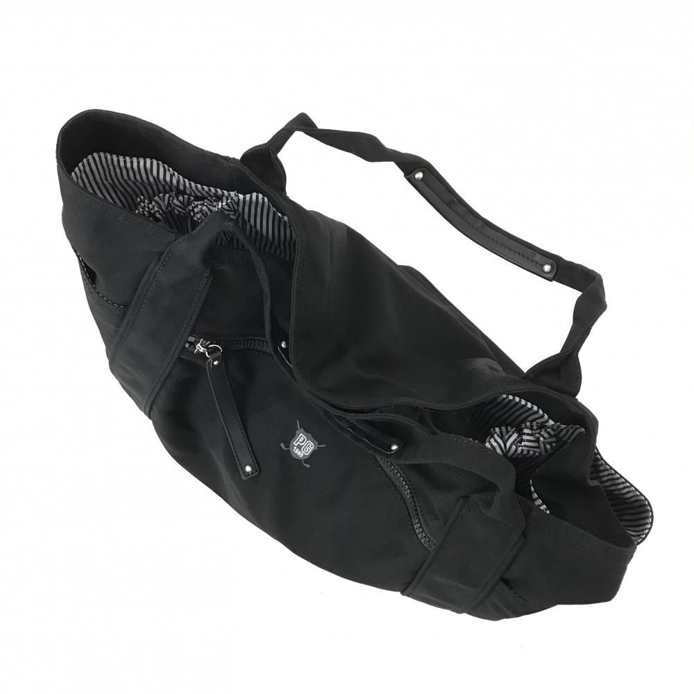 超美品】パーリーゲイツ ロッカーバッグ 黒 内外ポケット ビッグトート