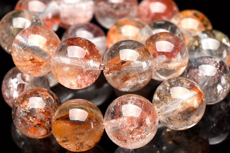 1点物】希少錦鯉◇透明 オーロラクォーツ(ライモナイトインクォーツ