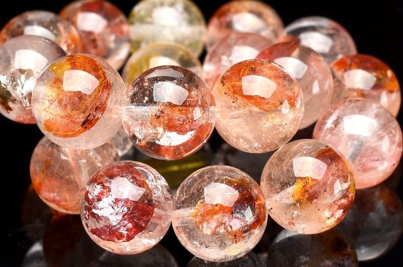 1点物】希少錦鯉◇透明 オーロラクォーツ(ライモナイトインクォーツ