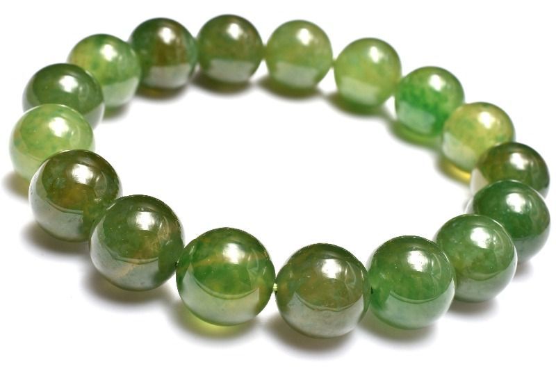 １点物 高発色 アイドクレース ベスビアナイト 12 mm ブレスレット パワーストーン 天然石 _MC 2227