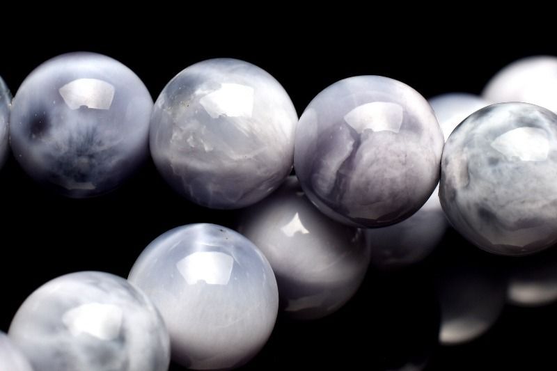 １点物 AAA アイテム パープルラリマー 7 mm ブレスレット パワーストーン 天然石 _MC 2445