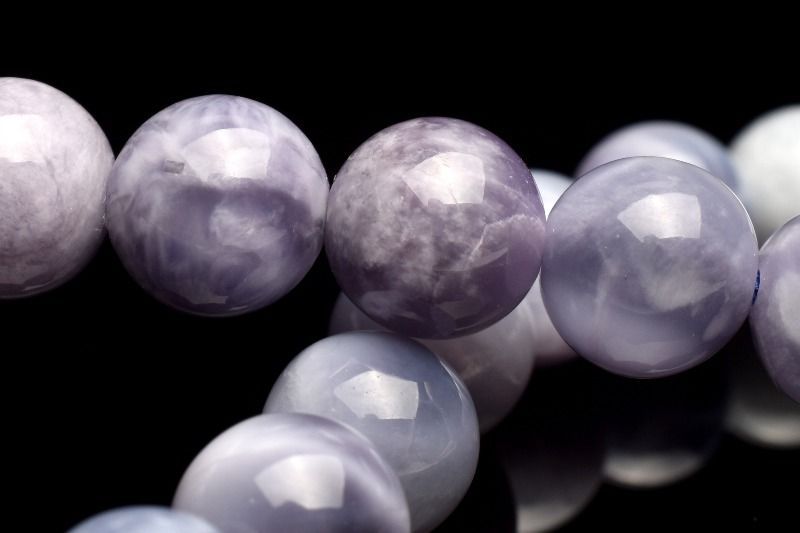 １点物 AAA アイテム パープルラリマー 7 mm ブレスレット パワーストーン 天然石 _MC 2449