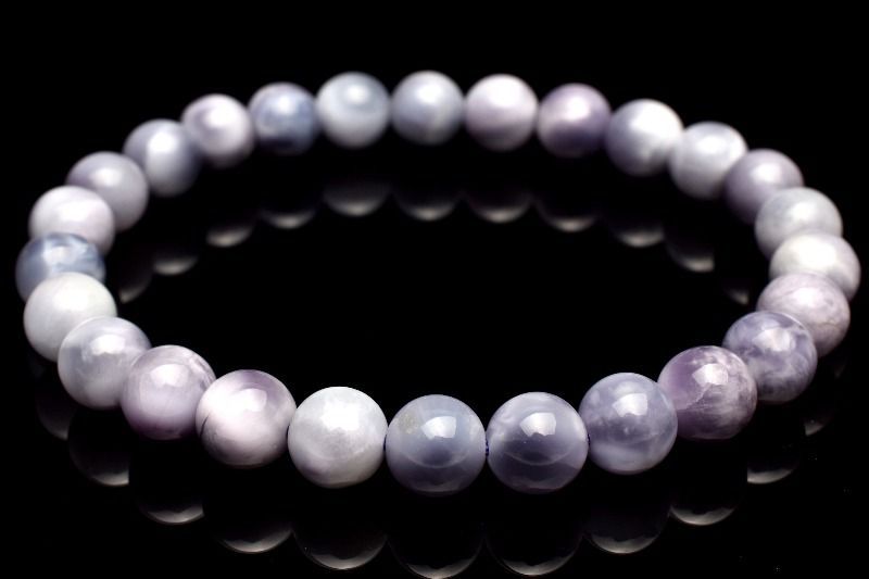  １点物 AAA アイテム パープルラリマー 7 mm ブレスレット パワーストーン 天然石 _MC 2449 ブレスレット バングル アクセサリー