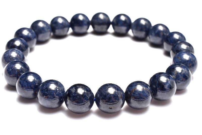  １点物 凛とした輝きを放つ深い青 サファイア 9 5 mm ブレスレット パワーストーン 天然石 _MC 2366 ブレスレット バングル アクセサリー