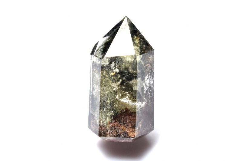 1点物】ファントム庭園水晶 ガーデンクォーツ 25x14mm 六角柱ポイント