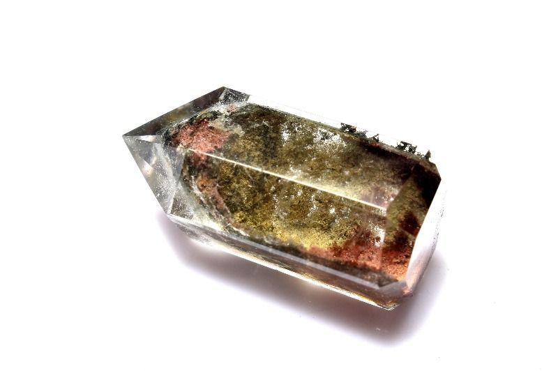 1点物】ファントム庭園水晶 ガーデンクォーツ 25x14mm 六角柱ポイント