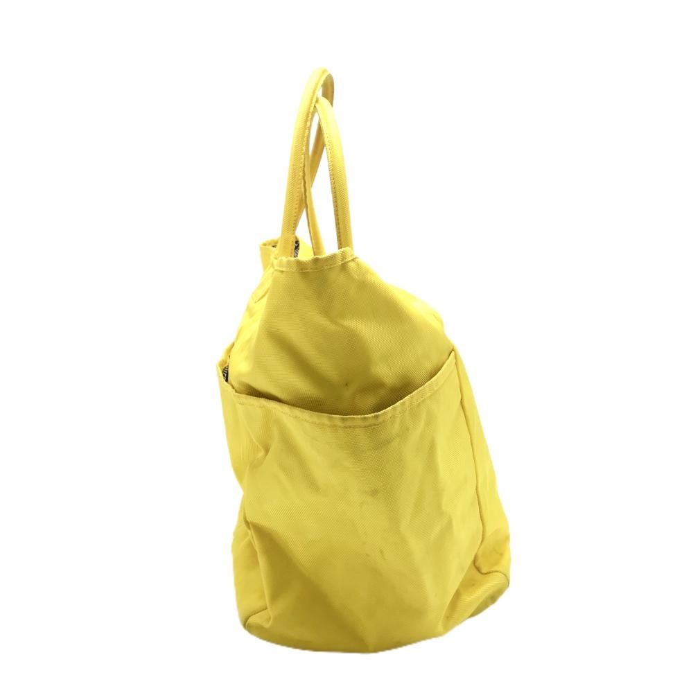 パーリーゲイツ ロッカーバッグ イエロー×ネイビー 内側総柄 ビッグ