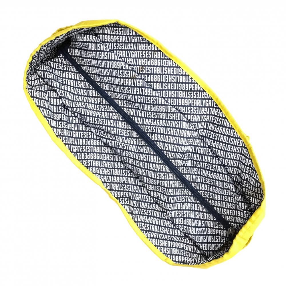 パーリーゲイツ ロッカーバッグ イエロー×ネイビー 内側総柄 ビッグ