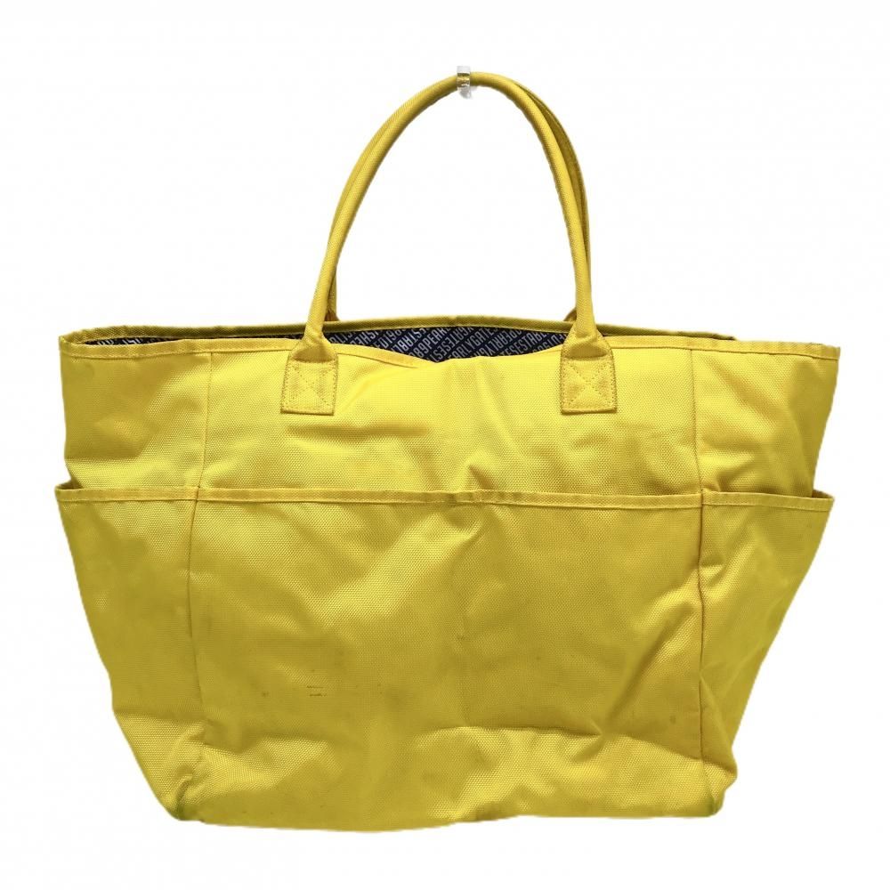 パーリーゲイツ ロッカーバッグ イエロー×ネイビー 内側総柄 ビッグ