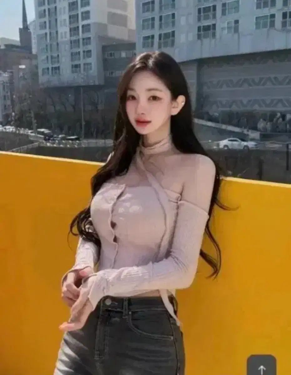 カインダミ オフショルダー ピンク