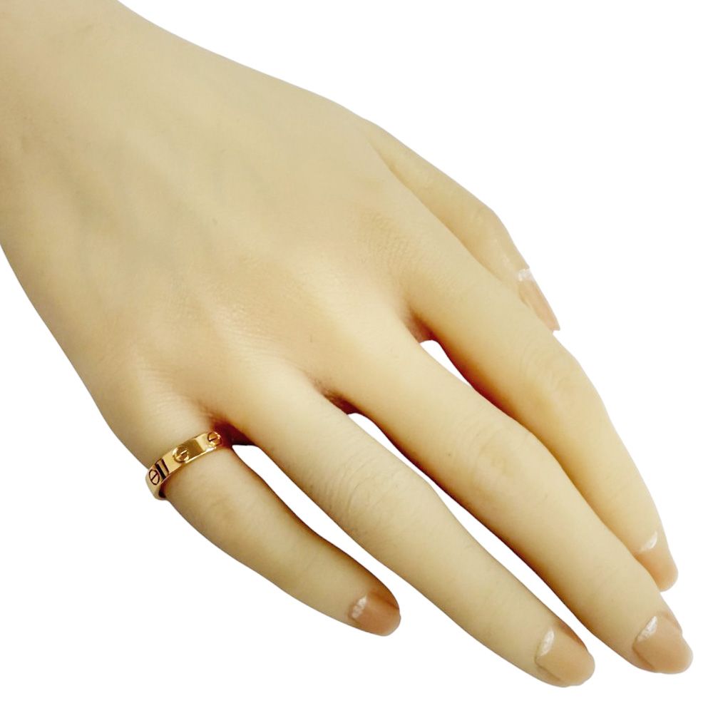 カルティエ ミニラブ リング 指輪 8号 18金 K18ピンクゴールド