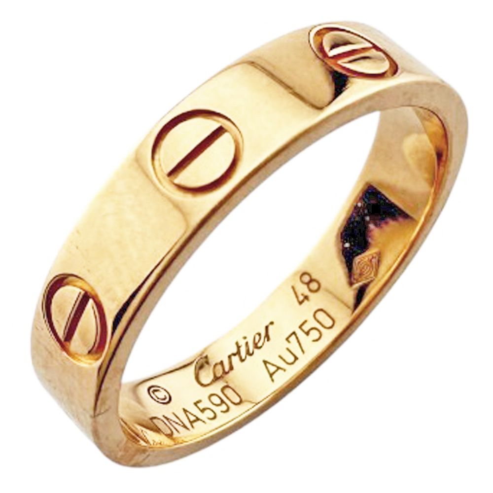 カルティエ ミニラブ リング 指輪 8号 18金 K18ピンクゴールド