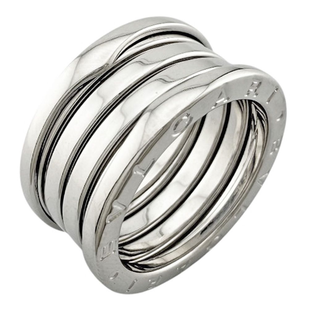 ブルガリ B-zero.1 4バンド リング 指輪 14号 18金 K 18ホワイトゴールド ユニセックス BVLGARI