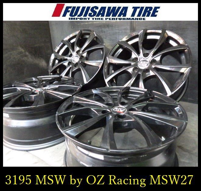 3195 B OZ MSW 27 17 x 7 5 J 5穴 PCD 110 40 4本