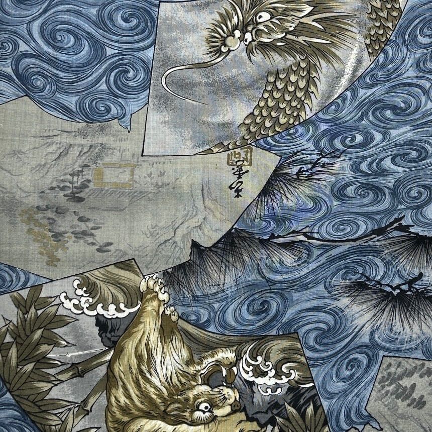 男物 長襦袢 反物 1本 ウール 着物まとめ売り 同梱購入歓迎 リメイク用