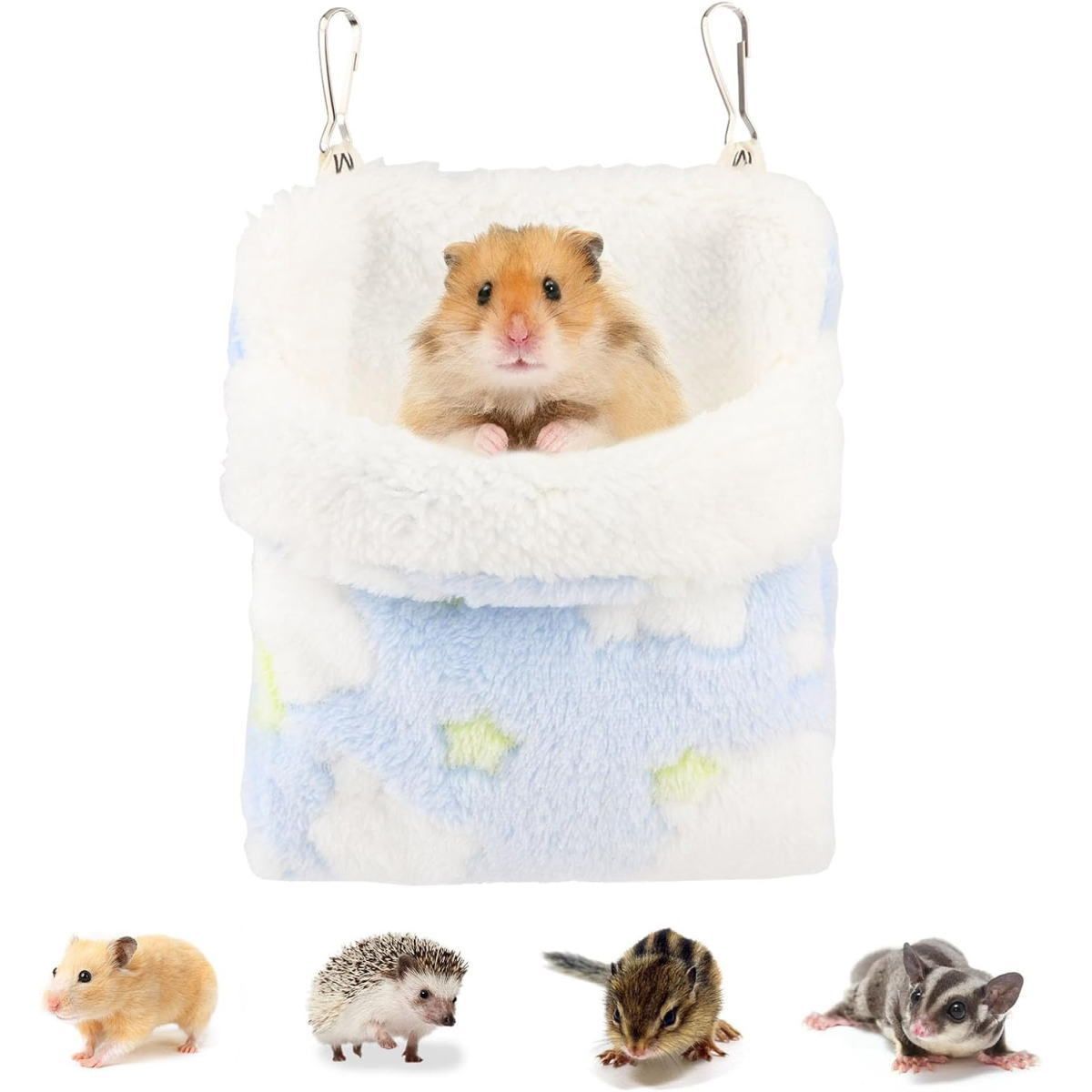 ハムスター寝袋 寝袋 あったかミニポケット ハンモック ハ寝床 隠れ家 寝袋 モモンガ