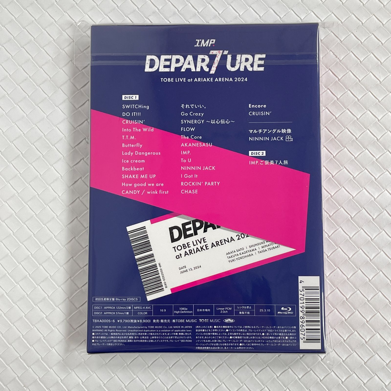 IMP. TOBE LIVE DEPARTURE 初回生産限定盤 Blu-ray
