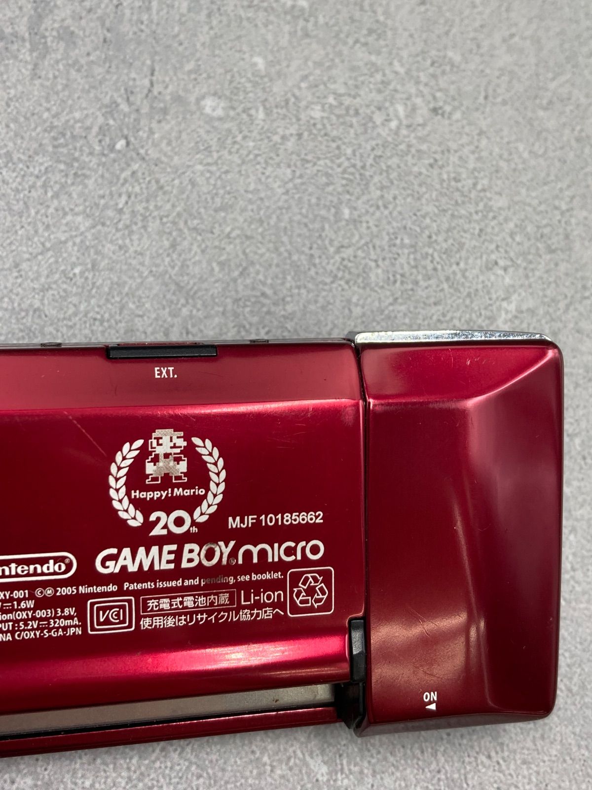  ニンテンドー ゲームボーイミクロ Game Boy micro マリオ20 th ファミコンバージョン 動作品 1211 401 本体(ゲームボーイ) ゲームボーイ
