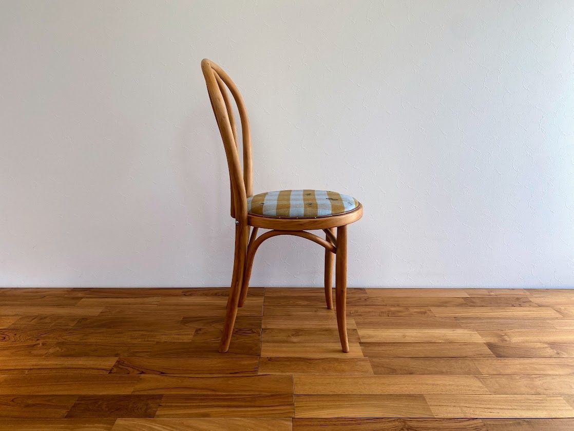 80s ヴィンテージ 秋田木工 No.16ダイニングチェア ミナペルホネン張替済 1980s 秋田木工 No.16 ヴィンテージ ダイニング チェア ミナペルホネン