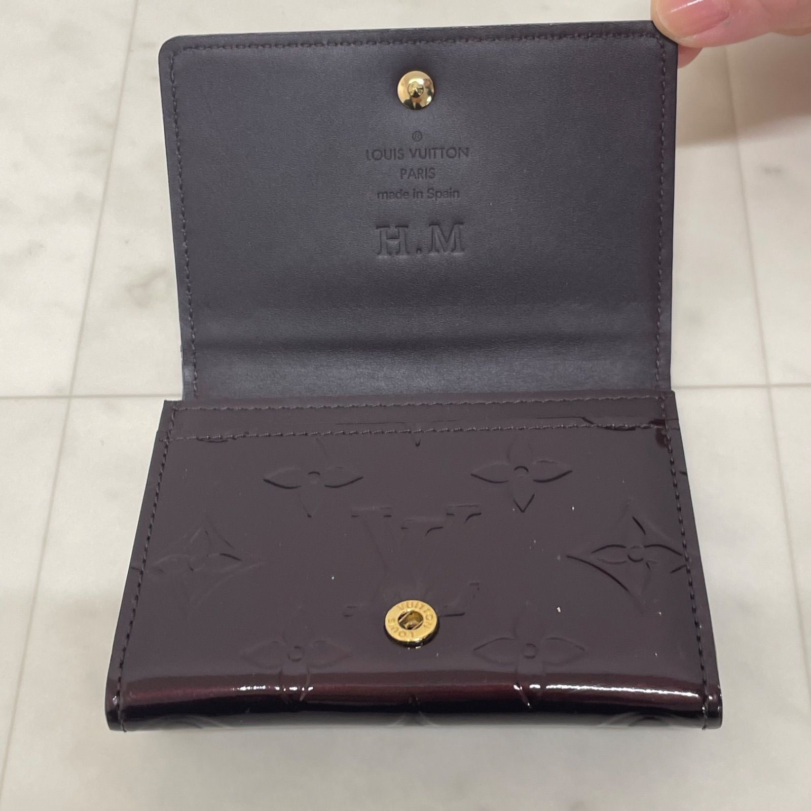 s)LOUIS VUITTON ルイヴィトン ヴェルニ アンヴェロップ 名刺入れ 