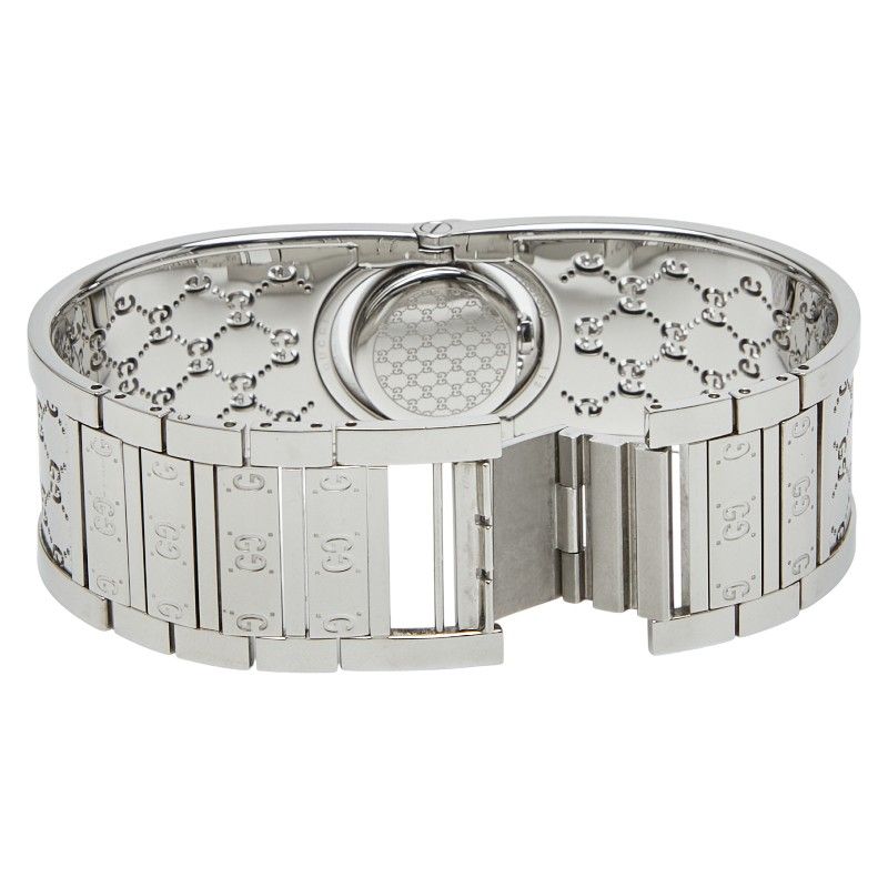 グッチ トワール ダイヤベゼル 腕時計 バングルウォッチ ステンレス