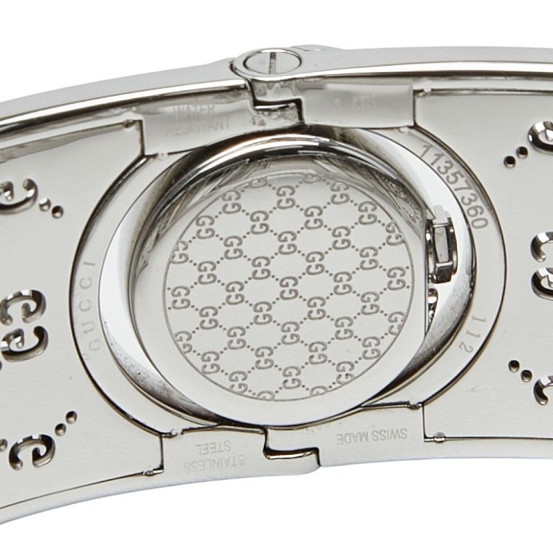 グッチ トワール ダイヤベゼル 腕時計 バングルウォッチ ステンレス