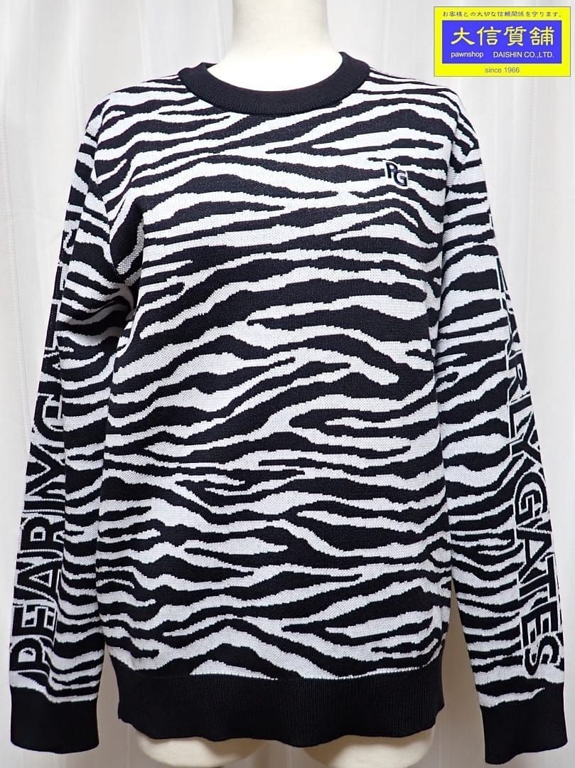 PEARLY GATES ゼブラ柄 ニットセーター 4 PEARLY GATES パーリーゲイツ ニット セーター 長袖 トップス