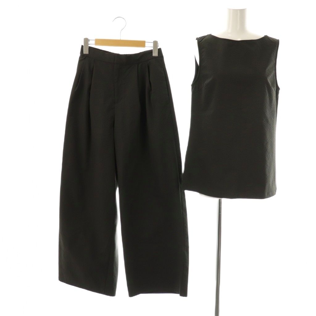 ベージュとグレーのノスタルジックなフラワーラグ No.718