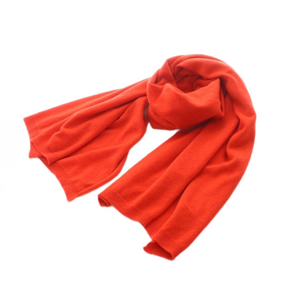ユアウェア yourwear カシミヤニットストール マフラー カシミヤ トマト 赤 レッド 朱色 |RI OS