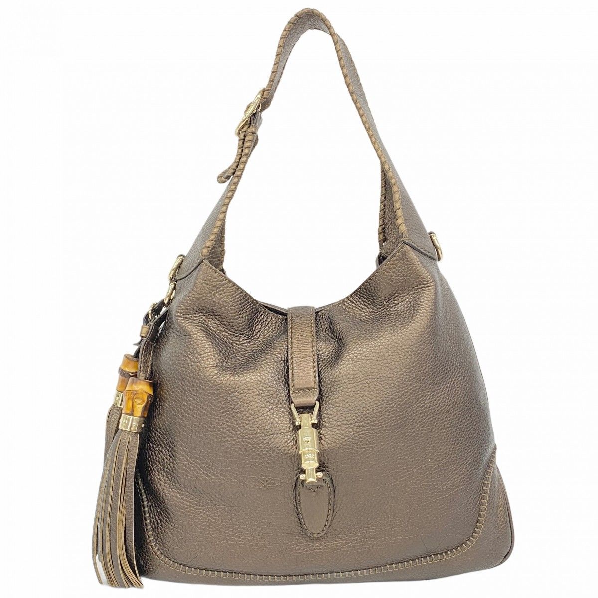 ☆SALE【5oe5450】グッチ ショルダーバッグ バンブー ニュージャッキー