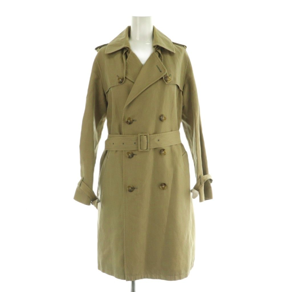 アーペーセー A.P.C. トレンチコート スプリングコート リネン混 S