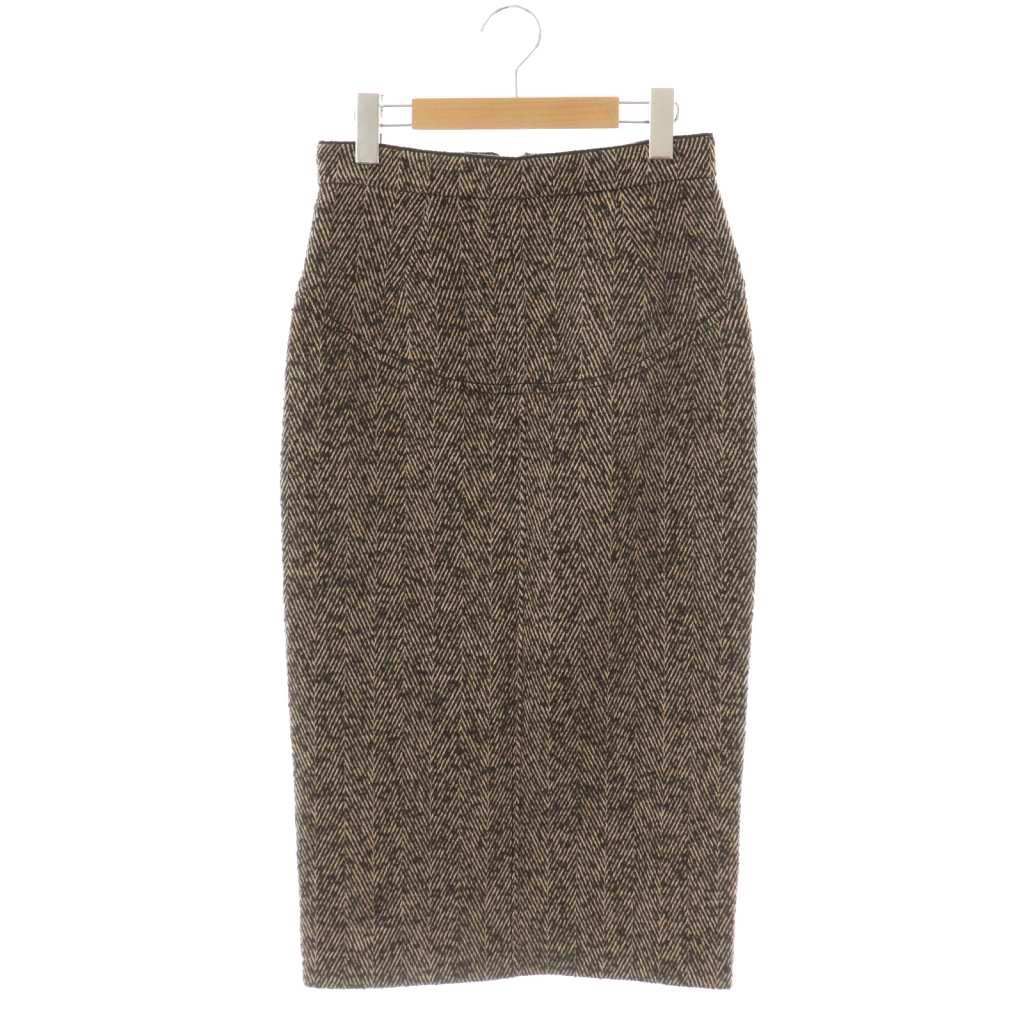 ヌメロヴェントゥーノ N°21 タイトスカート ロング ウール混 42 黒