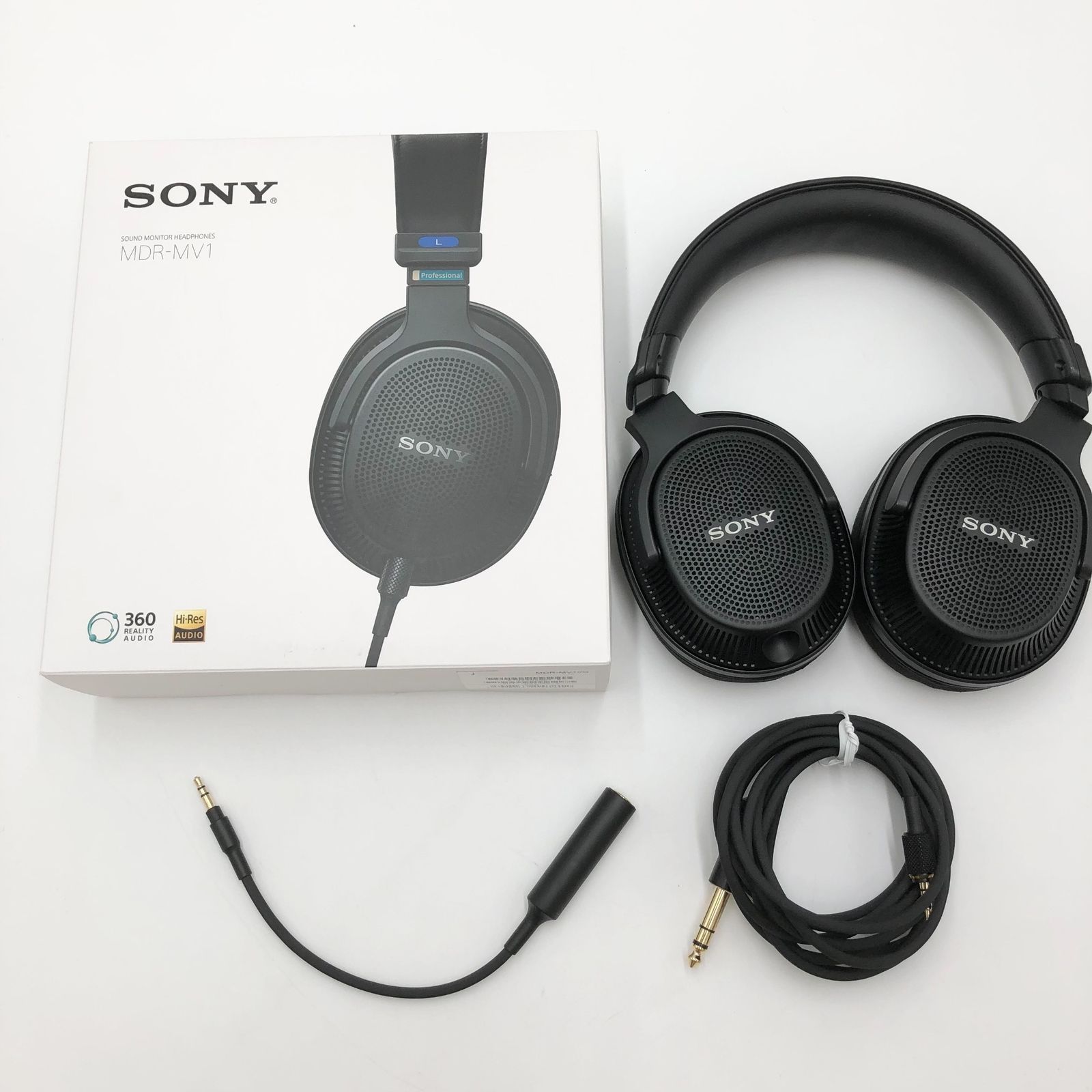 ソニー SONY モニターヘッドホン MDR MV 1 背面開放型モニターヘッドホン 立体音響 ステレオ制作に適した広い音場表現 ハイレゾ対応 Q