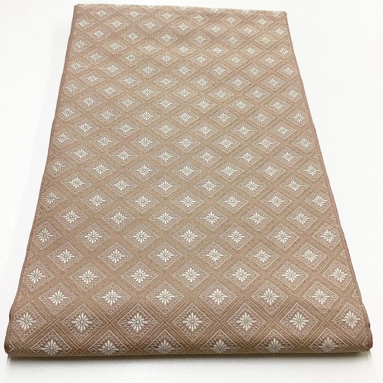 正絹　六通袋帯【菱文様】 6208］袋帯 花菱文様 六通 正絹 着物 フォーマル - メルカリ