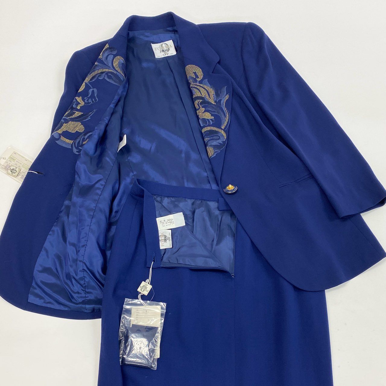 ジャンフランコフェレ　ツイード　セットアップ　スーツ　ジャケット　スカート 68L11《デッドストック》 Vintage GIANFRANCO FERRE ジャンフランコ