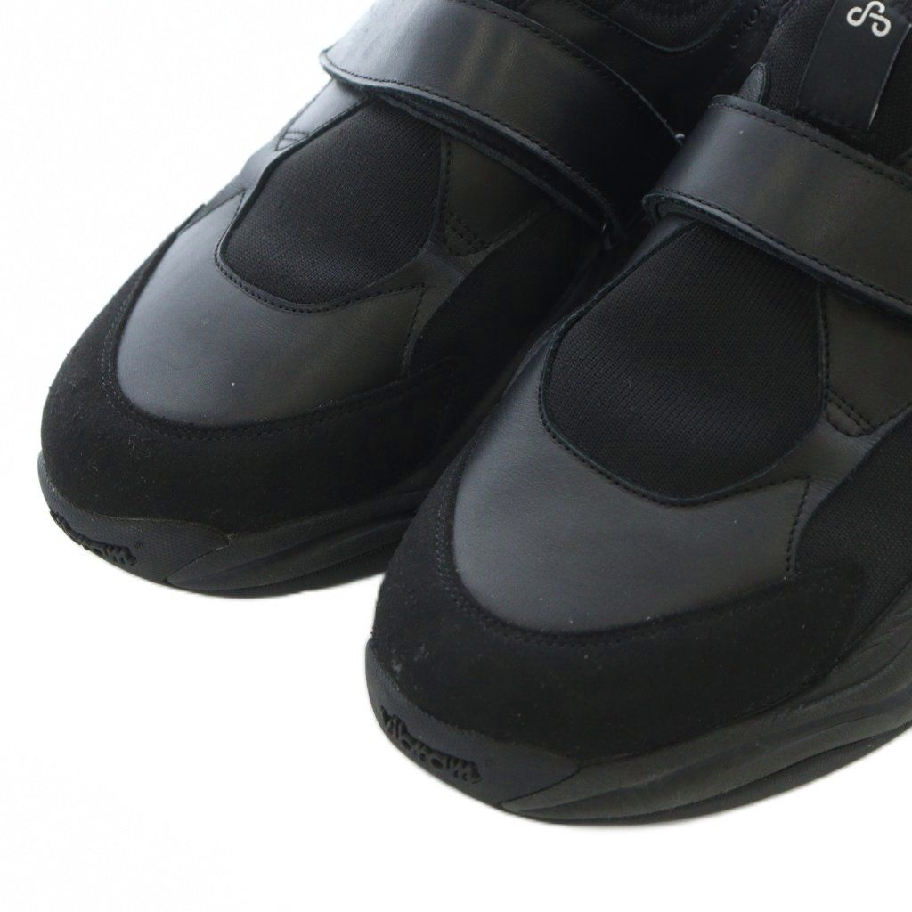 【中古】オーエーオー OAO WOVENT ローカットスニーカー レザー 本革 27cm 黒 ブラック ■AD /RI ■OS メンズ オーエーオー OAO WOVENT ローカットスニーカー レザー 本革 27cm 黒