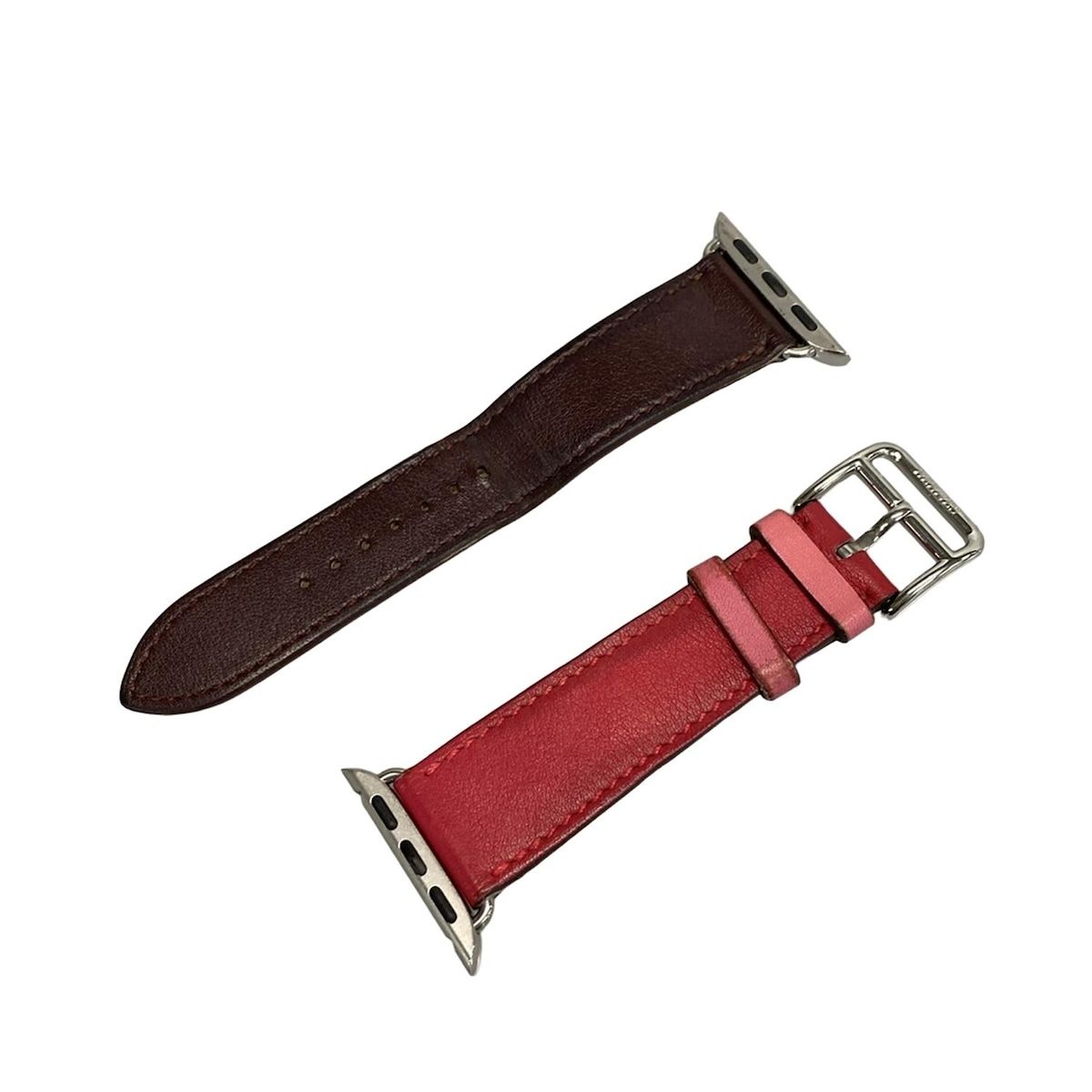 エルメス 小物 MTQ 82 FE A ローズアザレ ローズエクストリーム ボルドー 腕時計替えベルト Apple Watch Hermes 40 mm シンプルトゥール